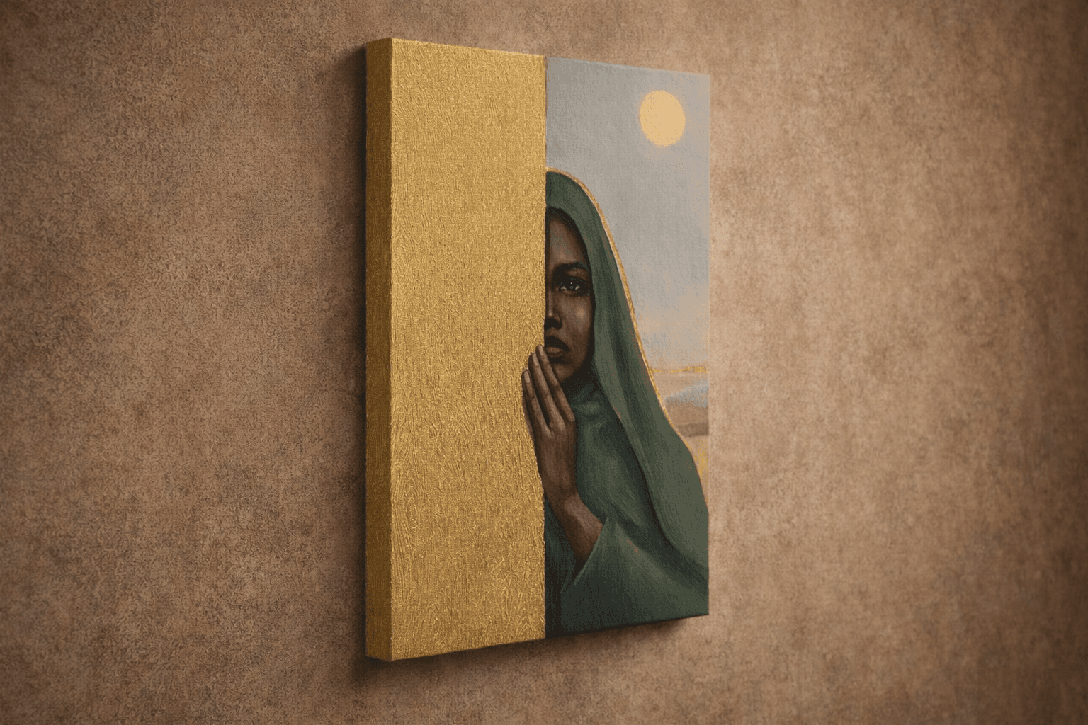 Voile d’Or – Tableau Africain Vintage 2